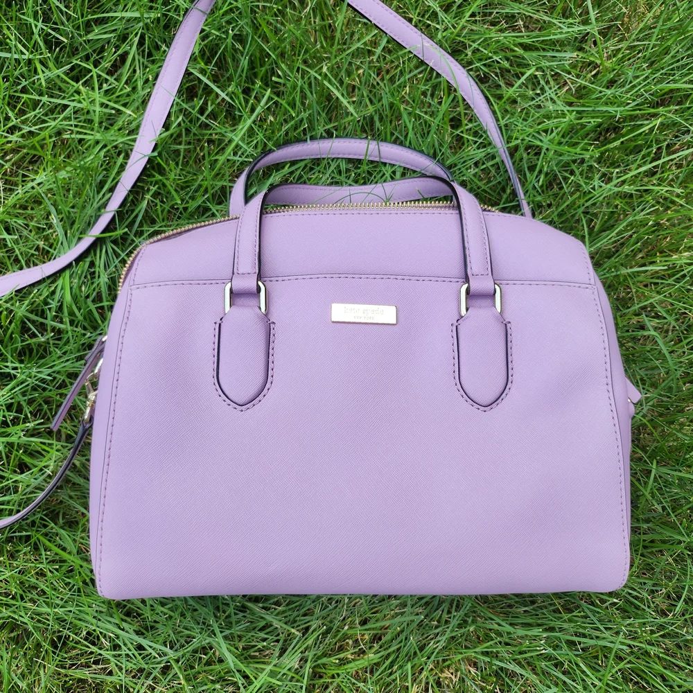 Kate Spade Purple Satchel Bag and Wallet ** SET OF 2! ** - Picture 2 of 11